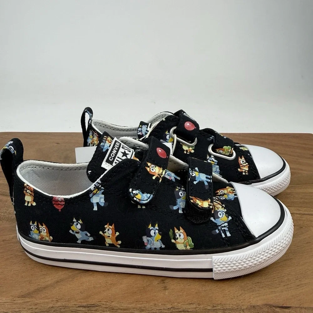 New Little Kids Converse Bluey Chuck Taylor All‎ Star 2V OX Sneakers Size 10 C